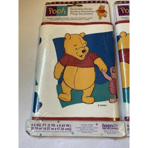 Disney Winnie the Pooh Prepasted Wallpaper Border - Picture 2 of 3